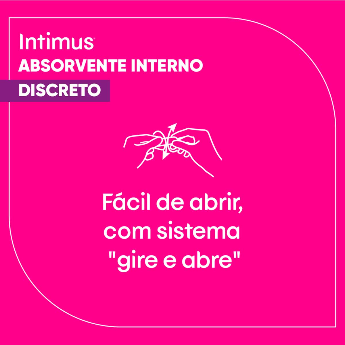 Absorvente Interno Intimus Discreto Medio 16 Unidades