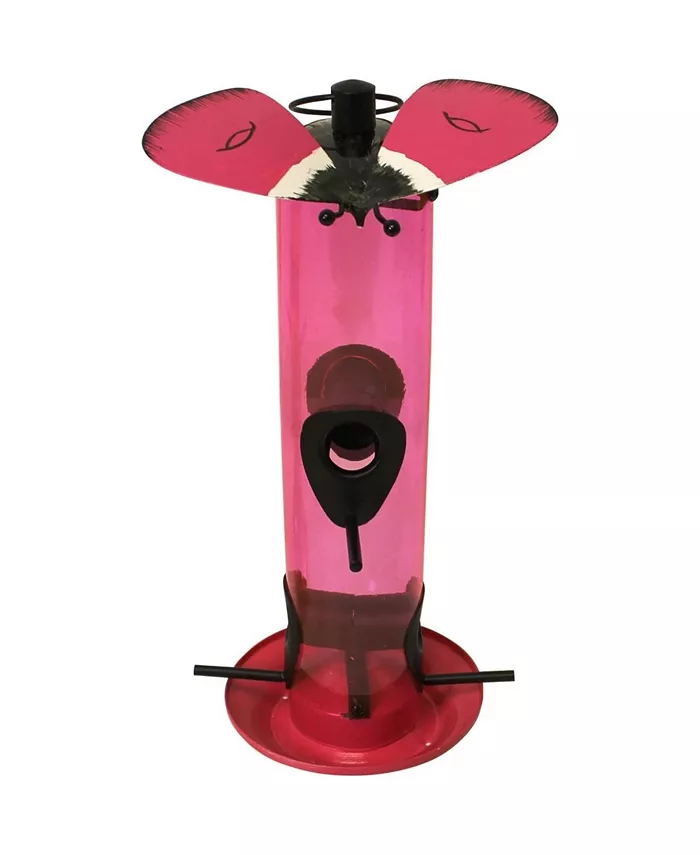 Heath Outdoor Products Pink Gossamer Butterfly Bird Feeder