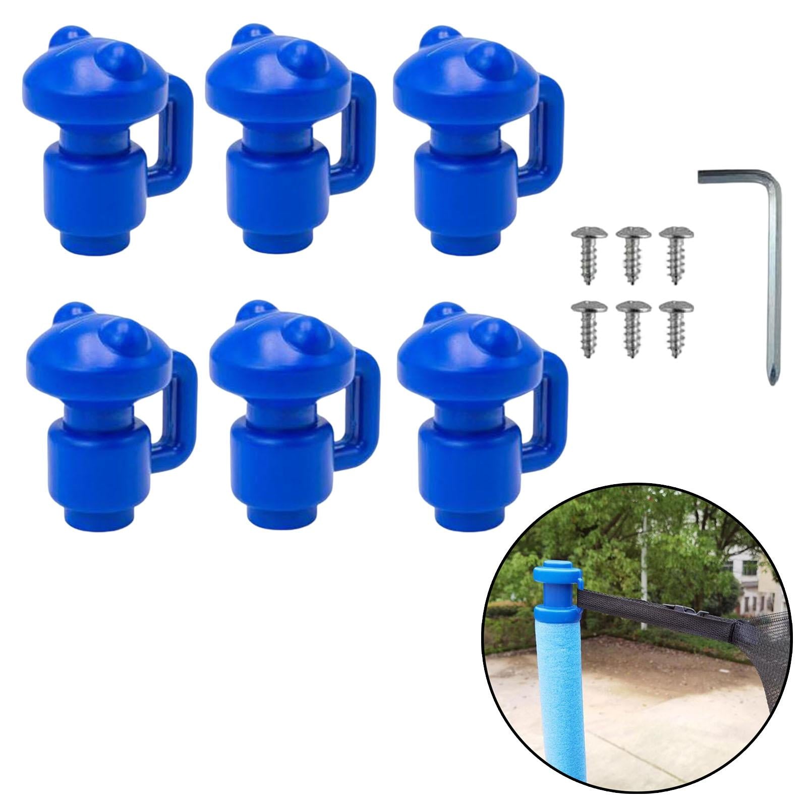 Portable Trampoline Enclosure Pole Cover Durable Replacement Accessories Blue