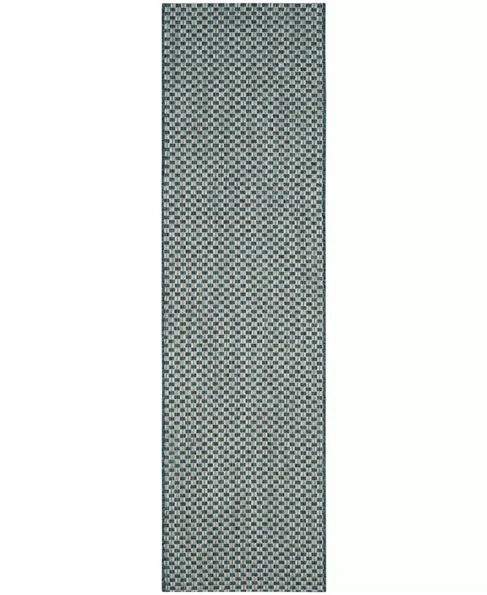 Safavieh Courtyard Turquoise and Light Grey 2'3