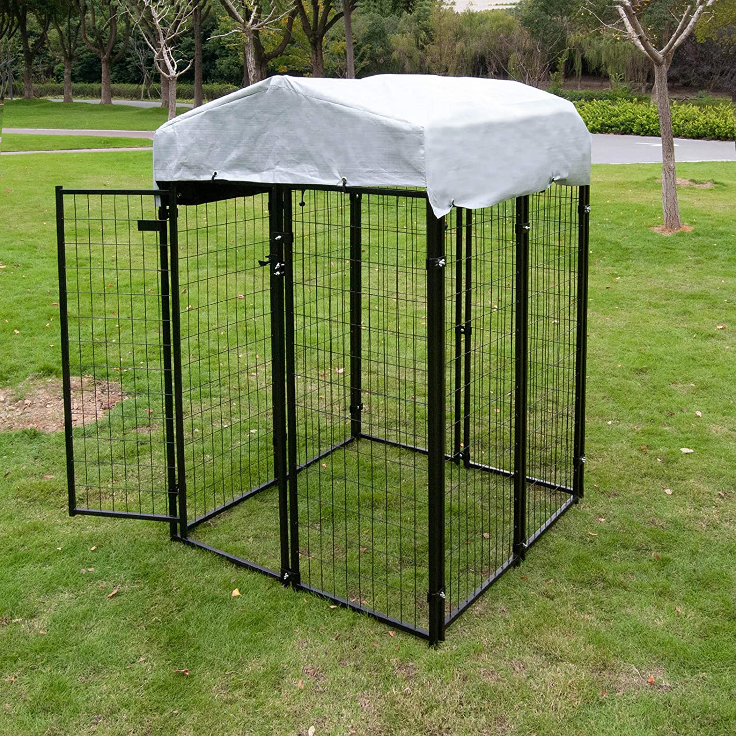 Polar Aurora Dog Playpen Heavy Duty Large Outdoor Dog Kennel Galvanized Steel Fence