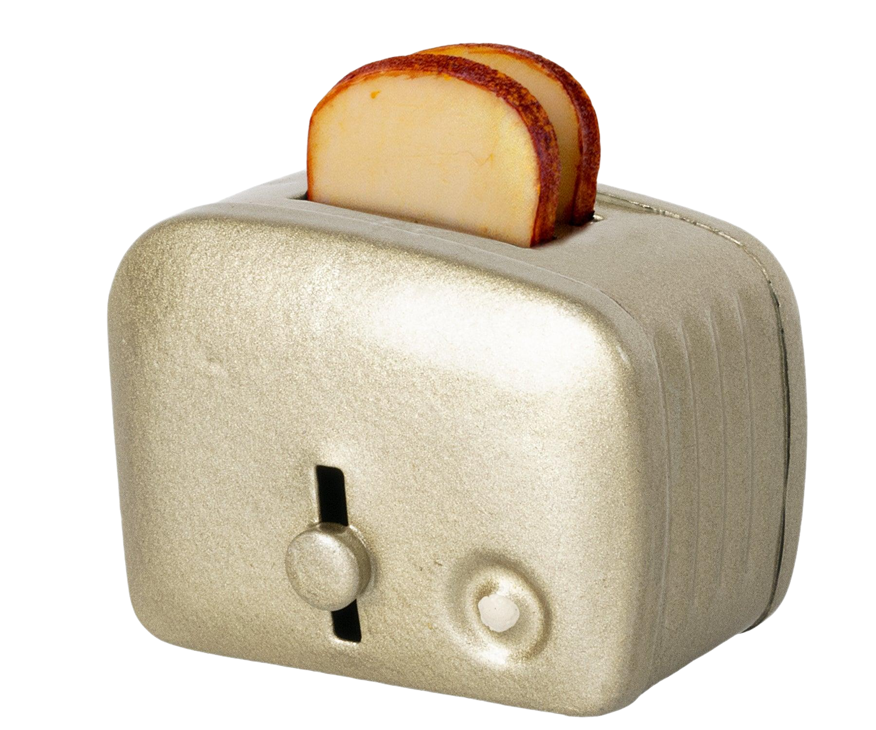 Miniature Toaster & Bread, Silver