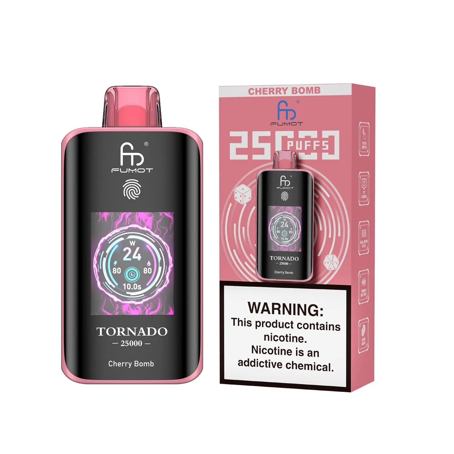 Fumot Tornado Vape 25000 - Cherry Bomb