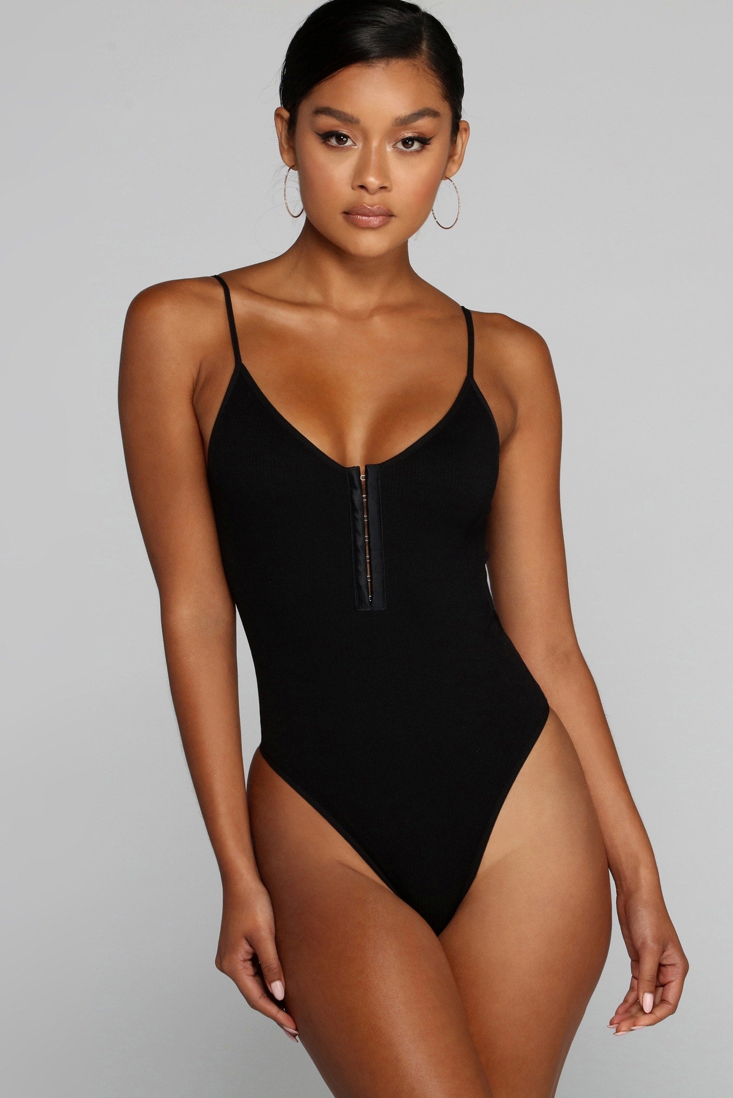 Off The Hook Ribbed Bodysuit
