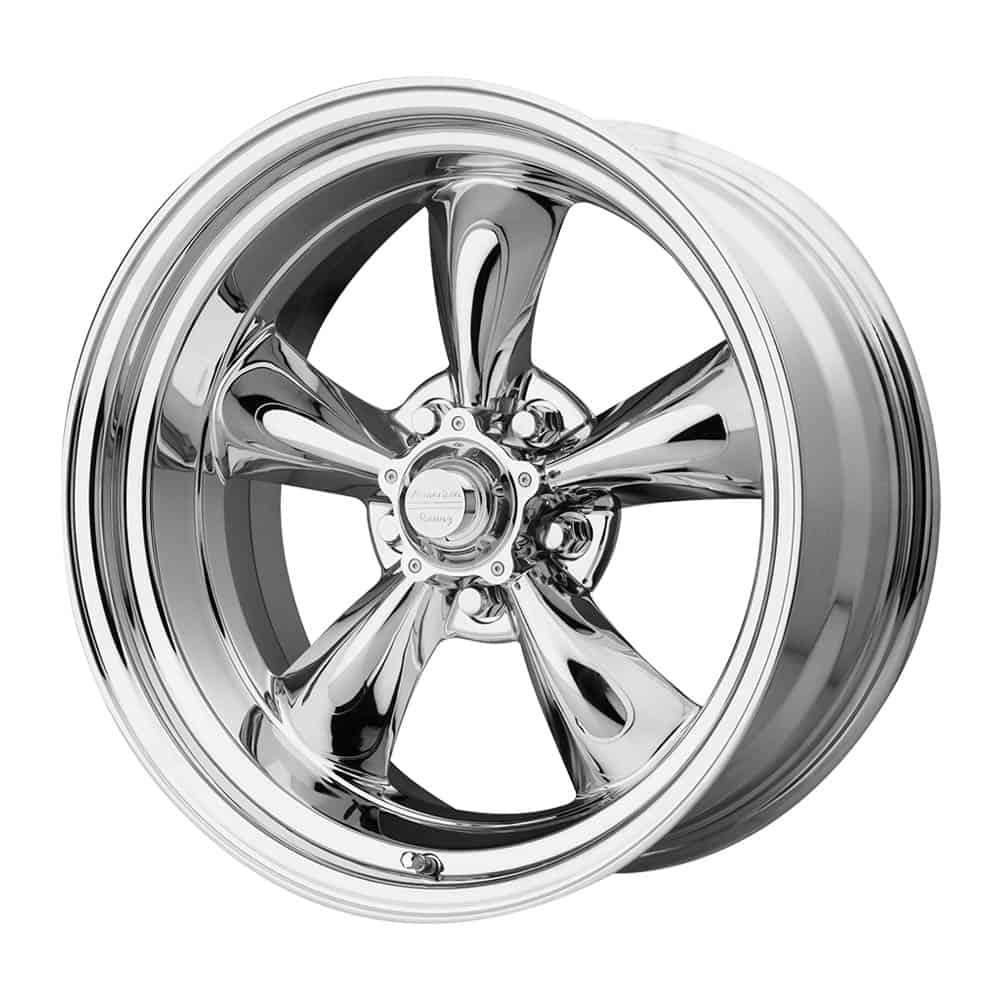 American Racing Vintage VN615 TORQ THRUST II 1 PC VN615 17X9.5 5X4.5 CHROME 28MM