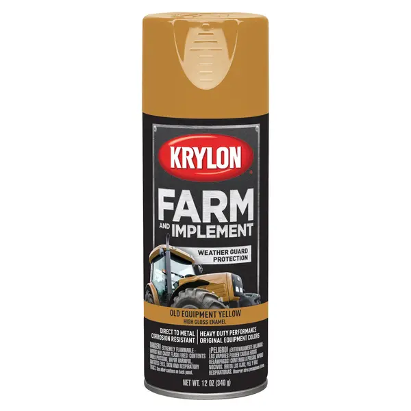 Krylon 12 oz Old Equipment Yellow High Gloss Farm and Implement Spray Paint