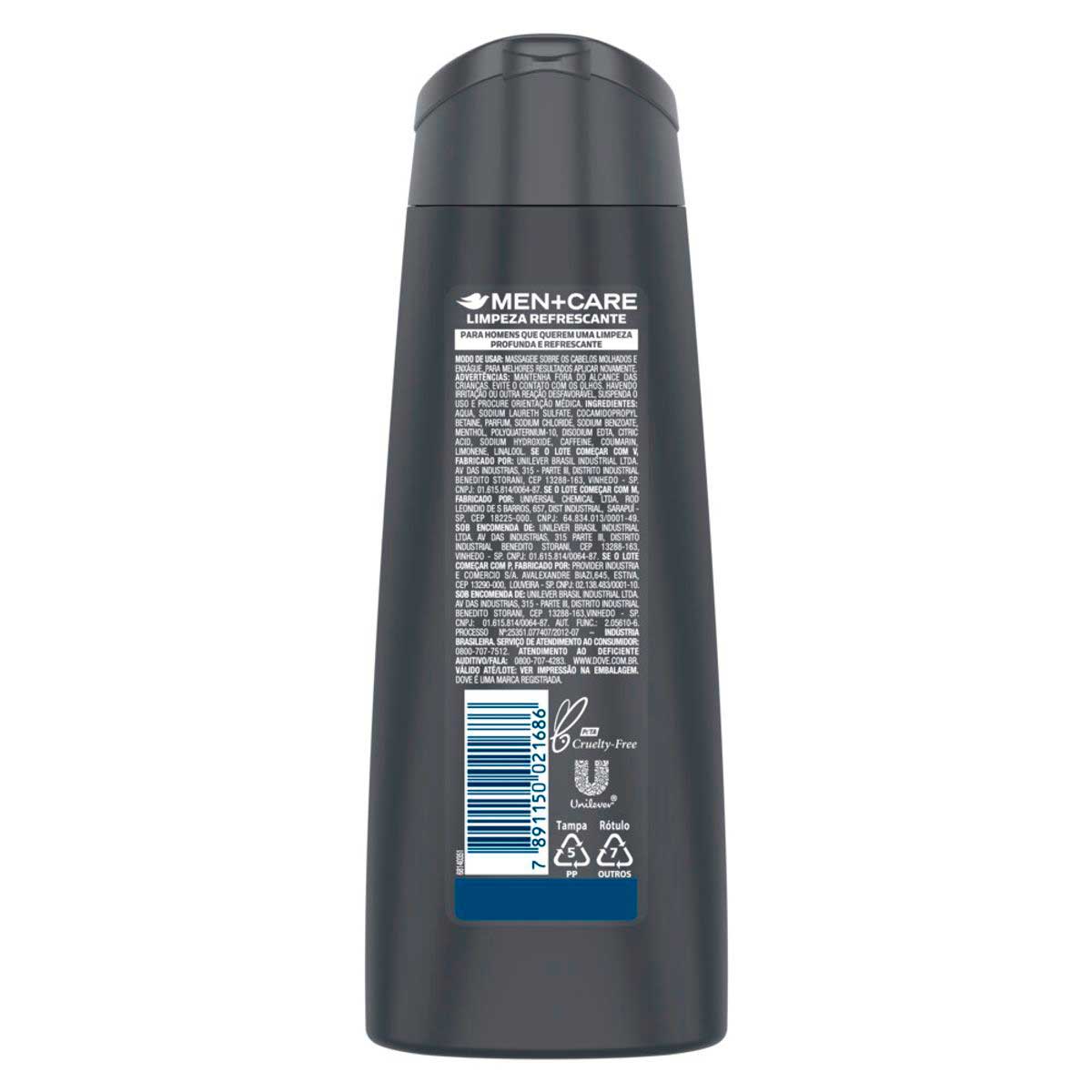 Shampoo Dove Men+Care Limpeza Refrescante 400 ml