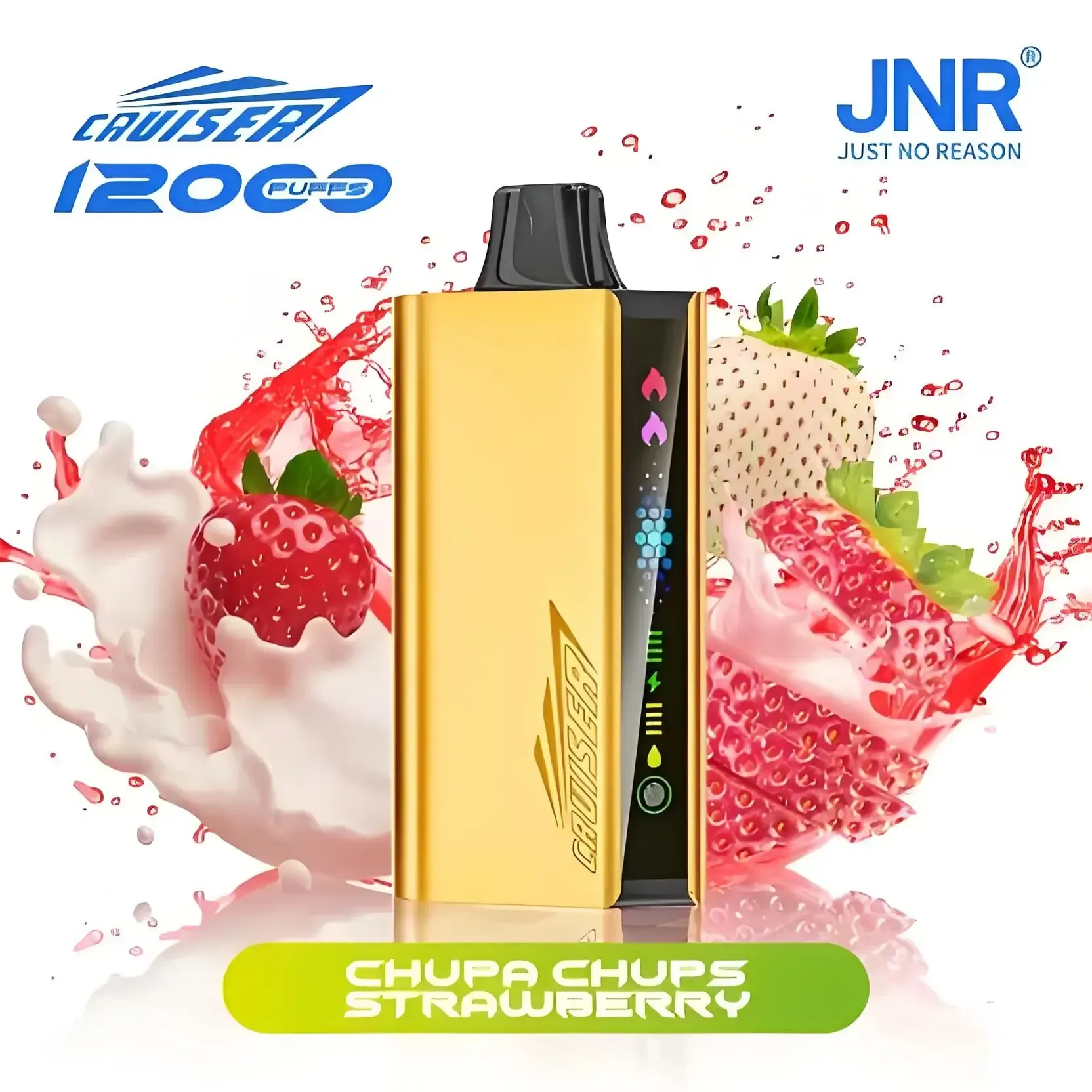 🍓🍬 JNR Cruiser 12K – Chupa Chups Strawberry Disposable Vape