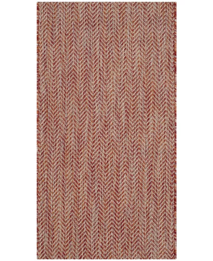Safavieh Courtyard Red and Beige 2' x 3'7