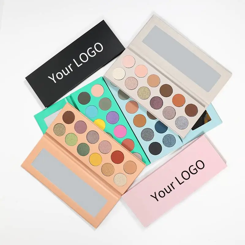 12Color Custom Logo Diy Eye Shadow Vegan Custom Eyeshadow Palette Private Label