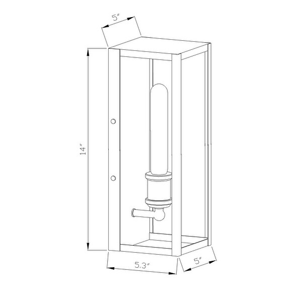 Erin 1-Light Black Outdoor Wall Mount Lantern with Clear Glass Panels Shopping - The Best Deals on Outdoor Wall Lanterns | 37180726