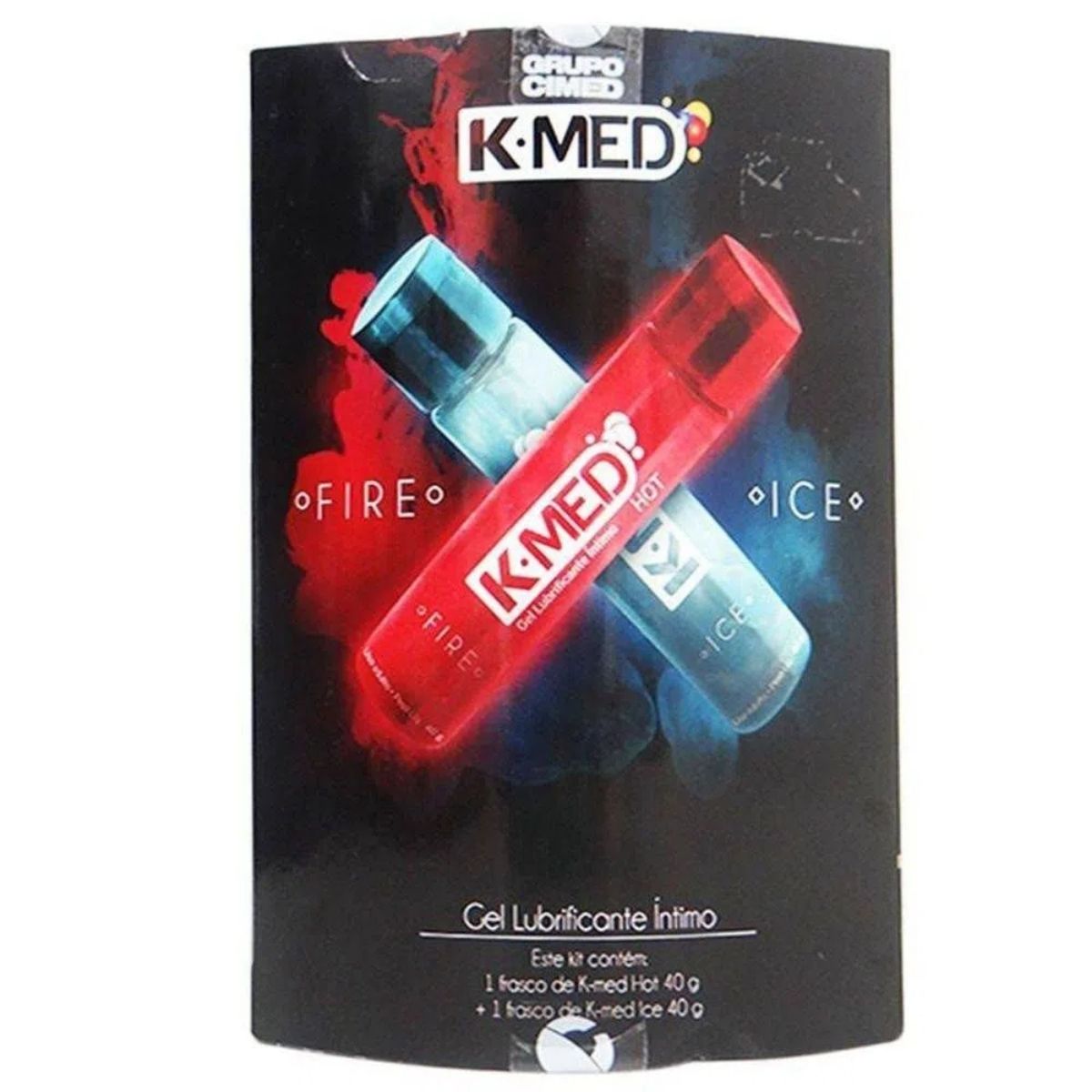 Gel Lubrificante Intimo K-Med Fire Ice 40 g - Pack com 2 Binasgas
