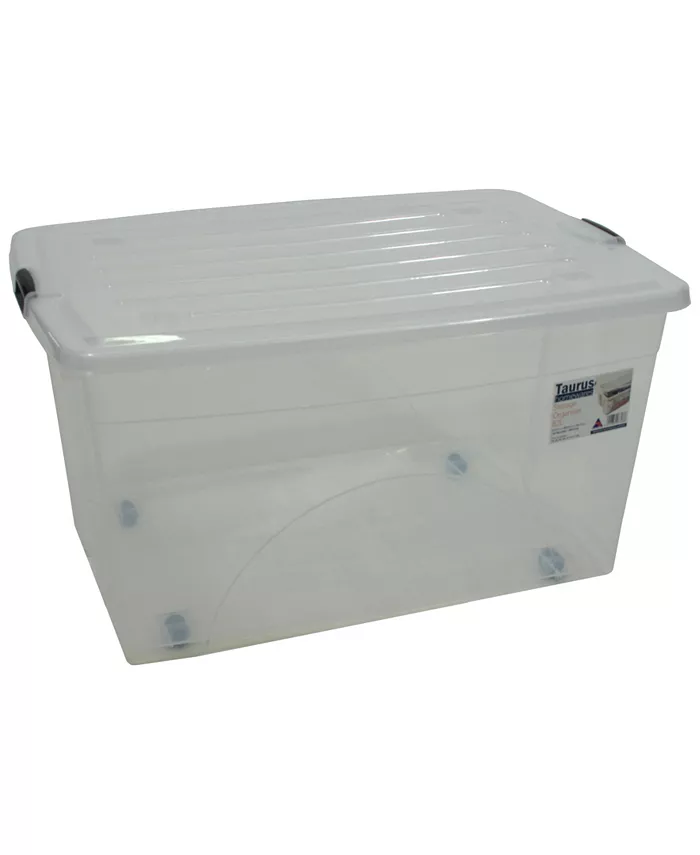 TAURUS 22 Gallon Rolling Bin Storage Organizer