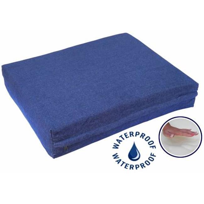 Go Pet Club  Solid Memory Foam Orthopedic Dog Pet Bed with Waterproof Coverand#44; Denim