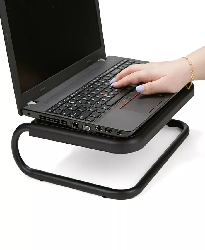 Mind Reader Metal Monitor Stand Riser， Black