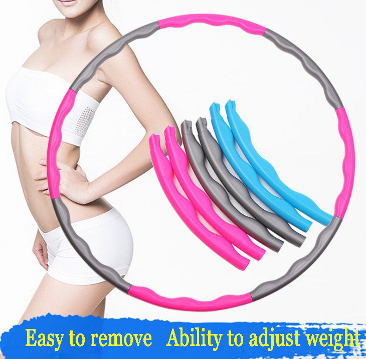 COUTEXYI Sports Hoop Adjust 8 Removable Parts Gymnastics Ring Fitness Tool