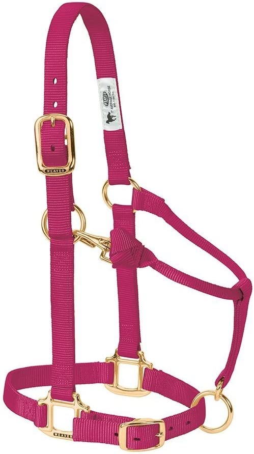Raspberry Weaver Original Adjustable Chin Throat Snap Halter 3/4