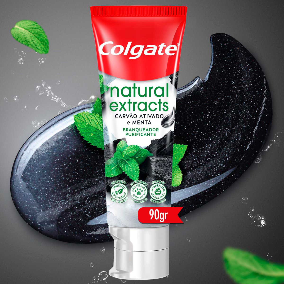 Creme Dental Colgate Natural Extracts Carvao Ativado e Menta 90g