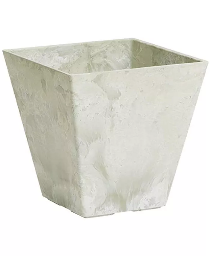 Novelty ArtStone 35126 Ella Square Planter  Art Stone Mint 12 Inch