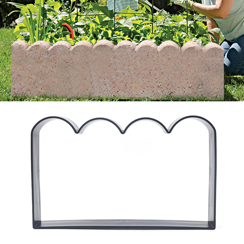TFCFL Fence Concrete Mold Plastic DIY Concrete Brick Edging Mold for Vegetable Garden Pond