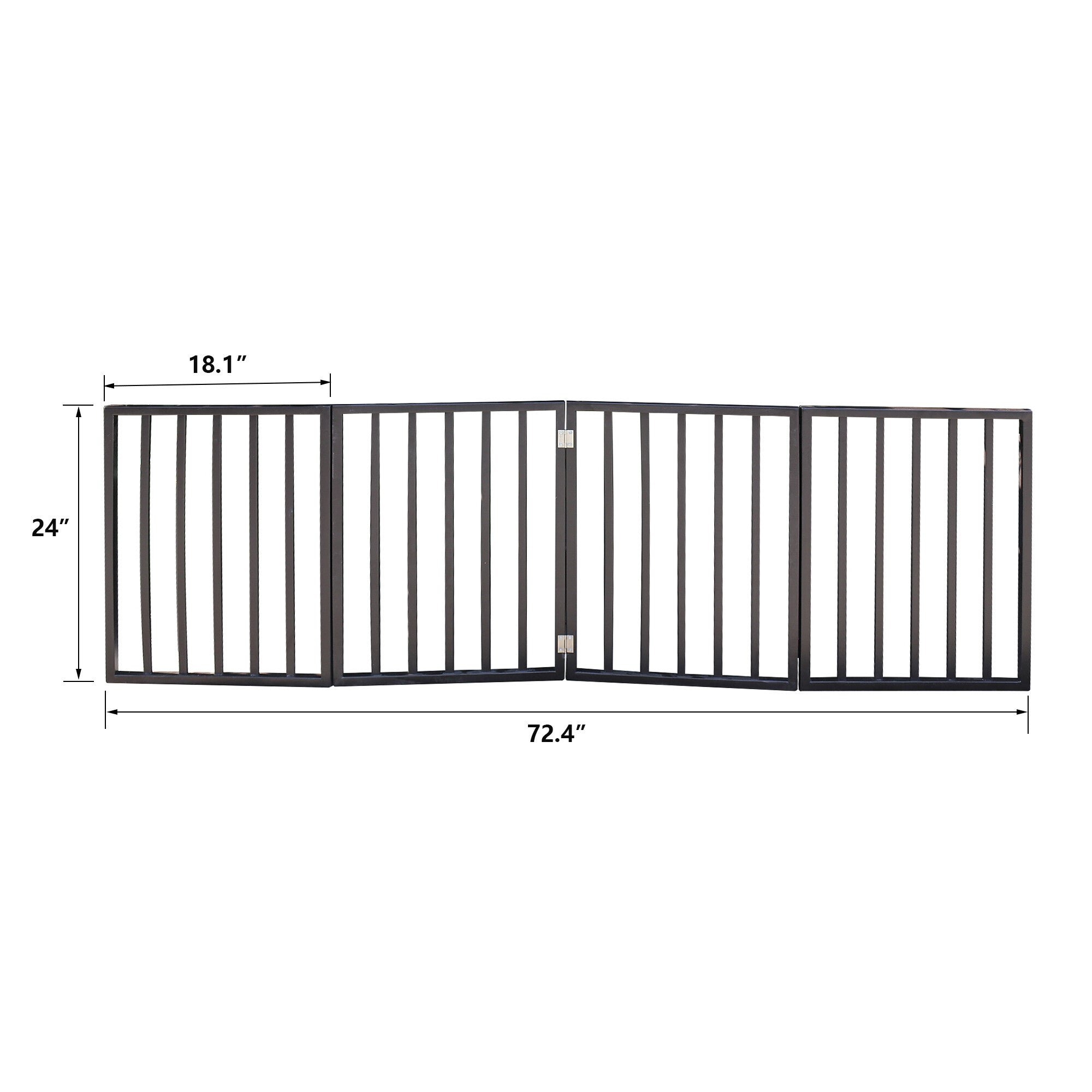 WEIKABU Pet Gate Dog Gate for Doorways， Freestanding and Folding， 73