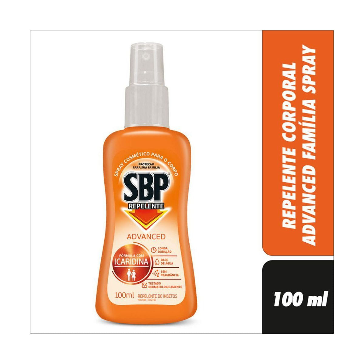 Repelente Spray SBP Advanced Family com Icaridina 100 ml