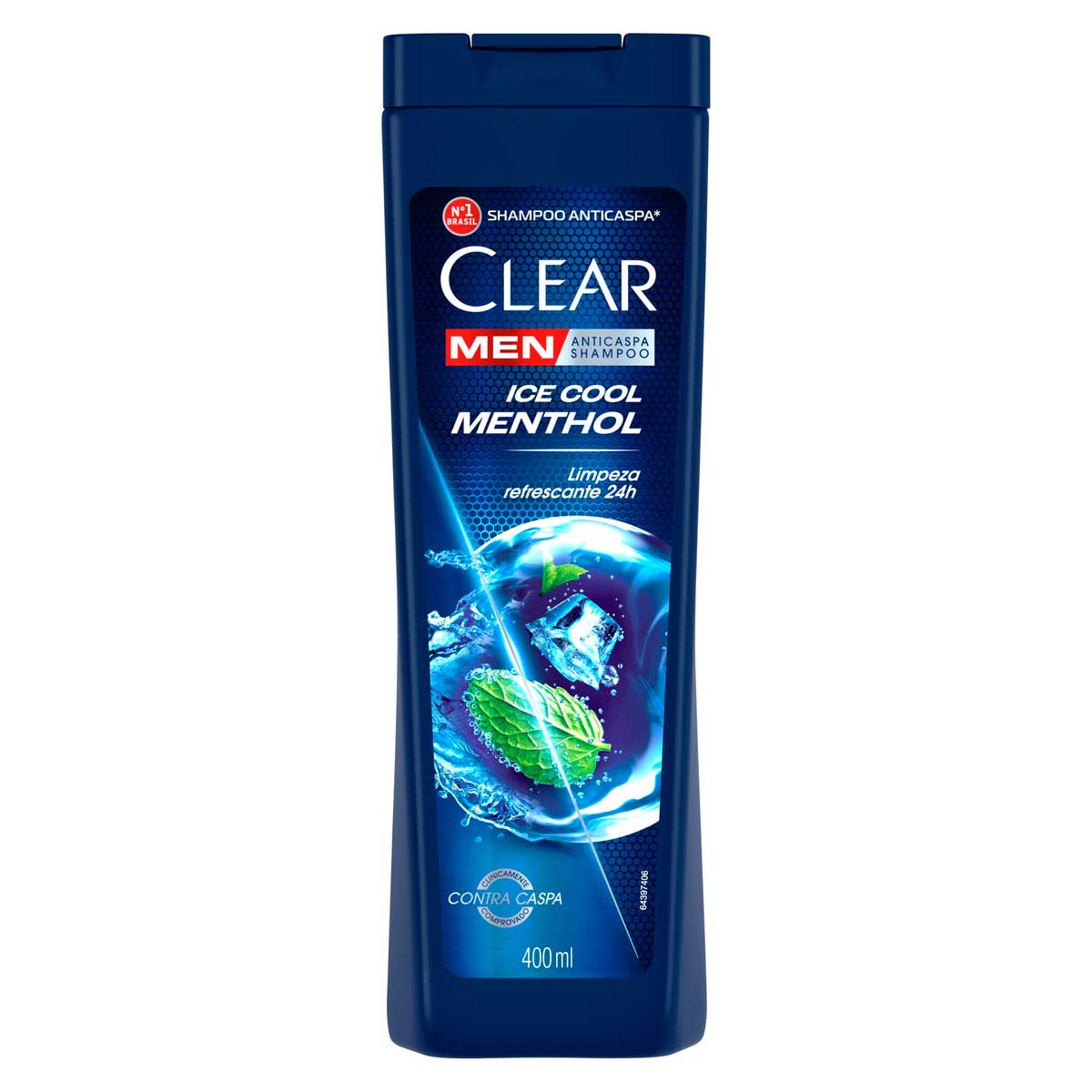 Shampoo Anticaspa Clear Men Ice Cool Menthol 400ml