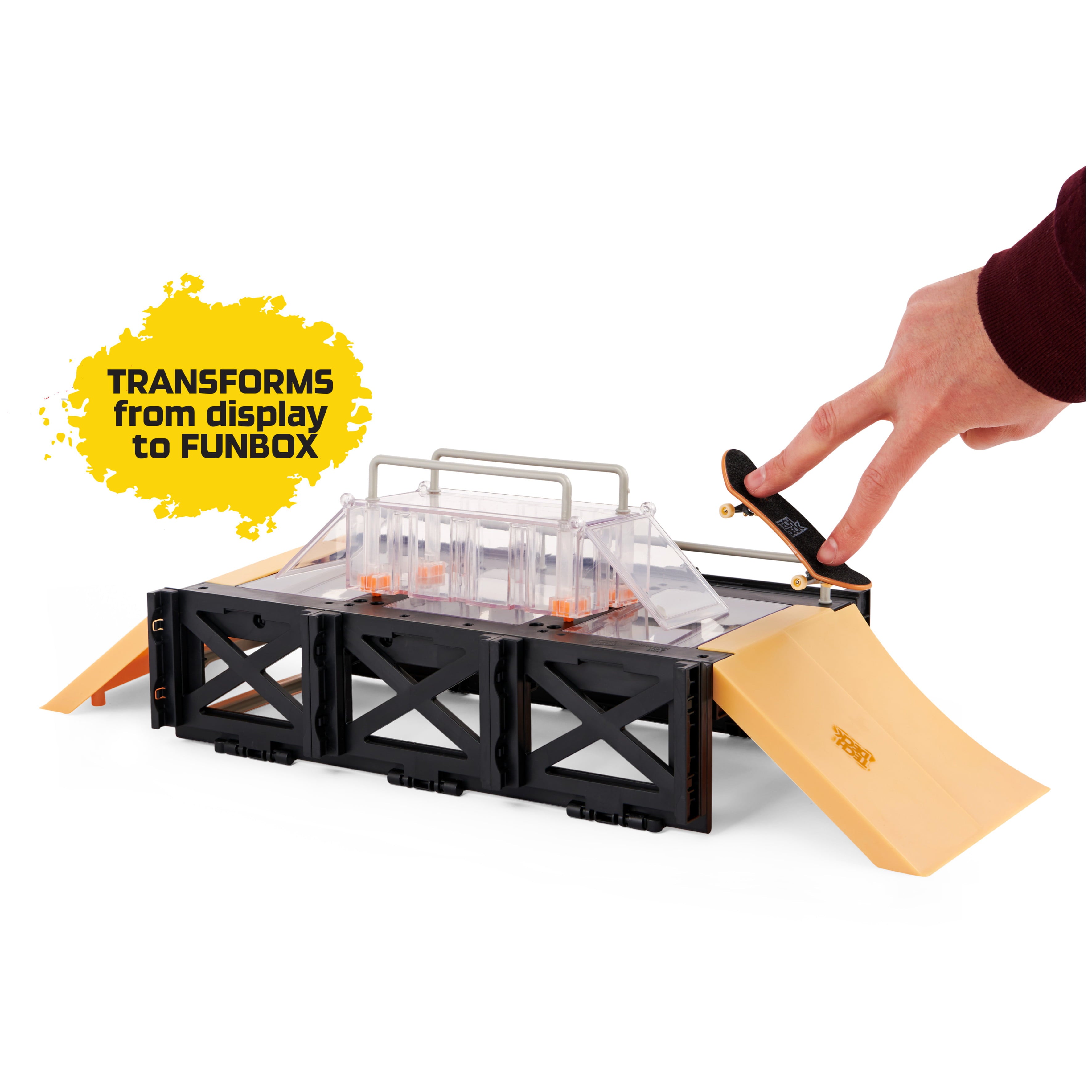 Tech Deck， Play and Display Transforming Ramp Set and Carrying Case