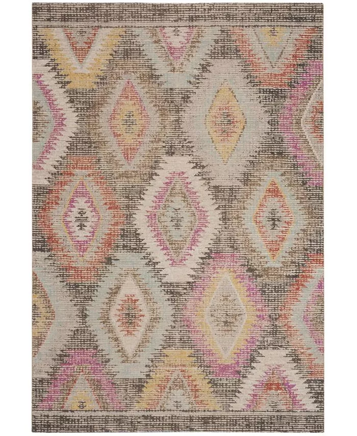 Safavieh Montage Gray and Multi 3' x 5' Outdoor Area Rug