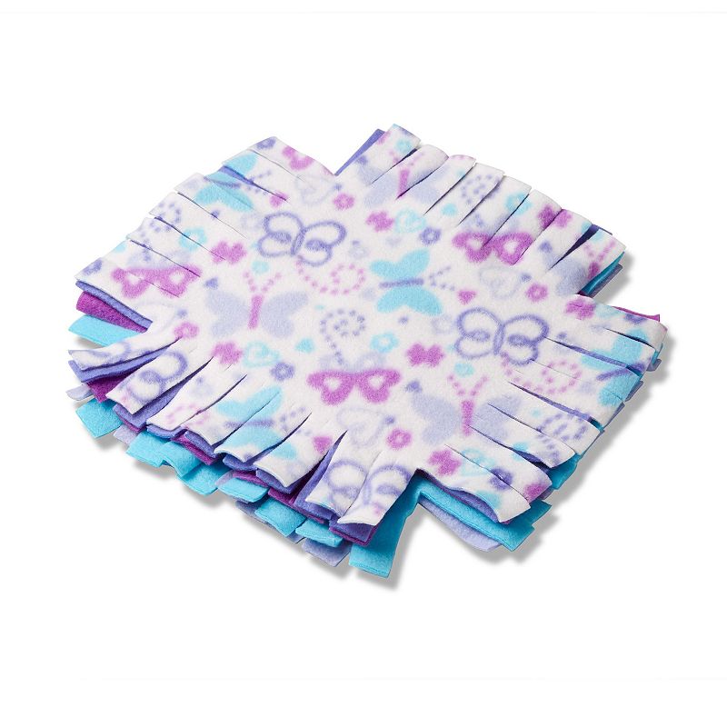 Melissa and Doug Created by Me! Butterfly Fleece Quilt No-Sew Craft Kit