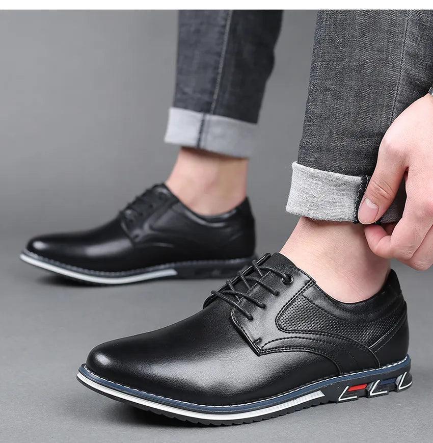 Sapato Masculino em Couro PU - Save Men  / Estilo e Conforto Unidos em Um só Sapato!