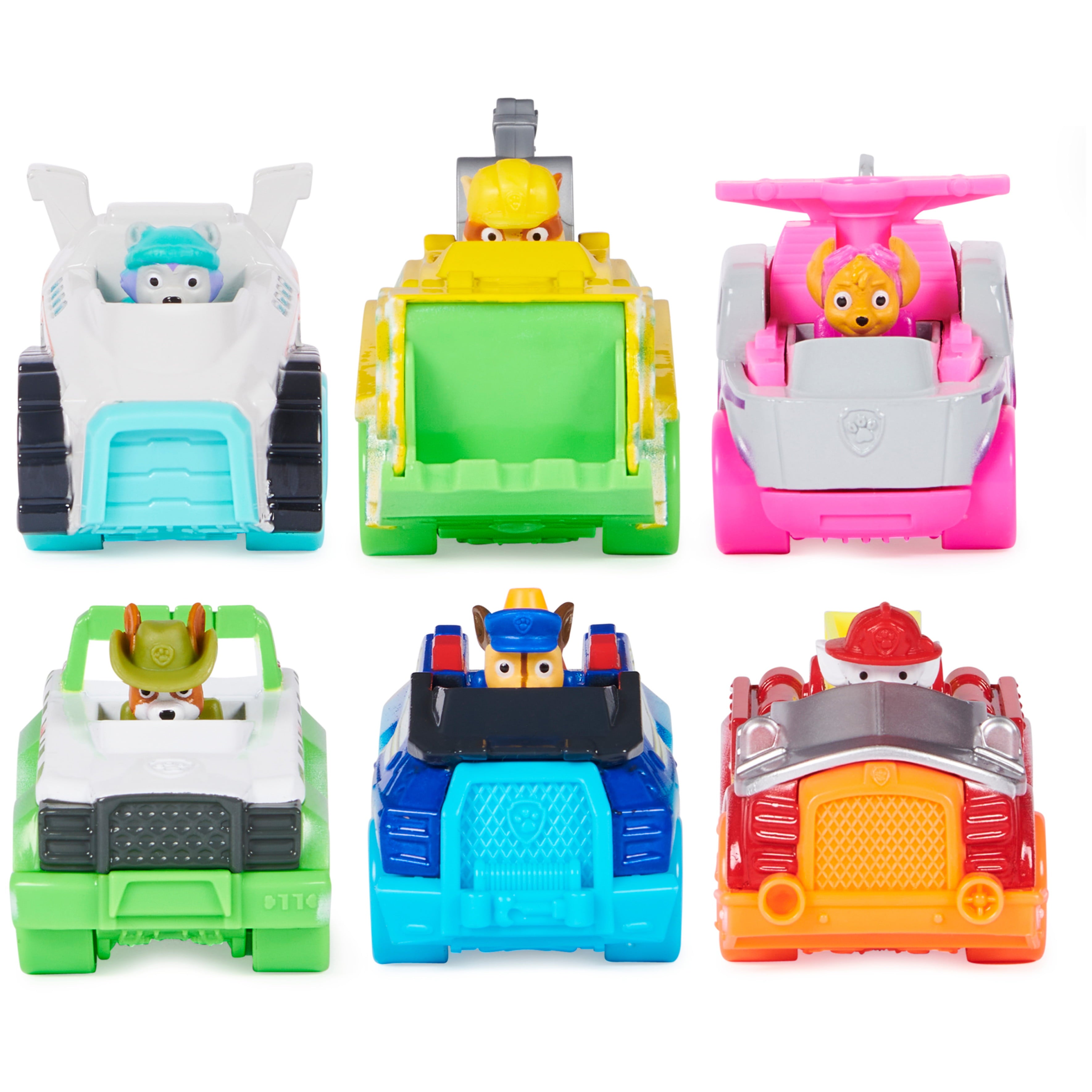 PAW Patrol， Neon Rescue 6-Piece Gift Pack Die-Cast Vehicles， 1:55 Scale， For Ages 3 and up