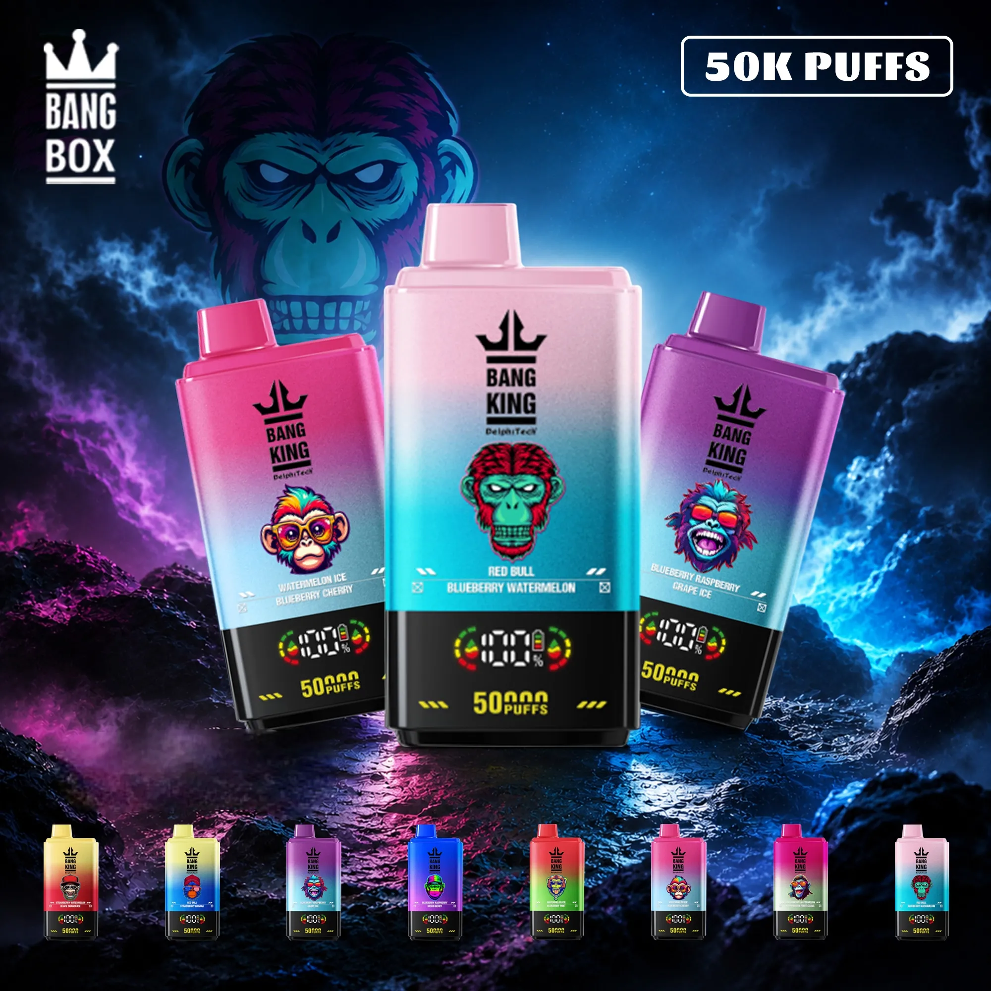 🔥 Bang King 50K Puffs Double Flavours Disposable Vape
