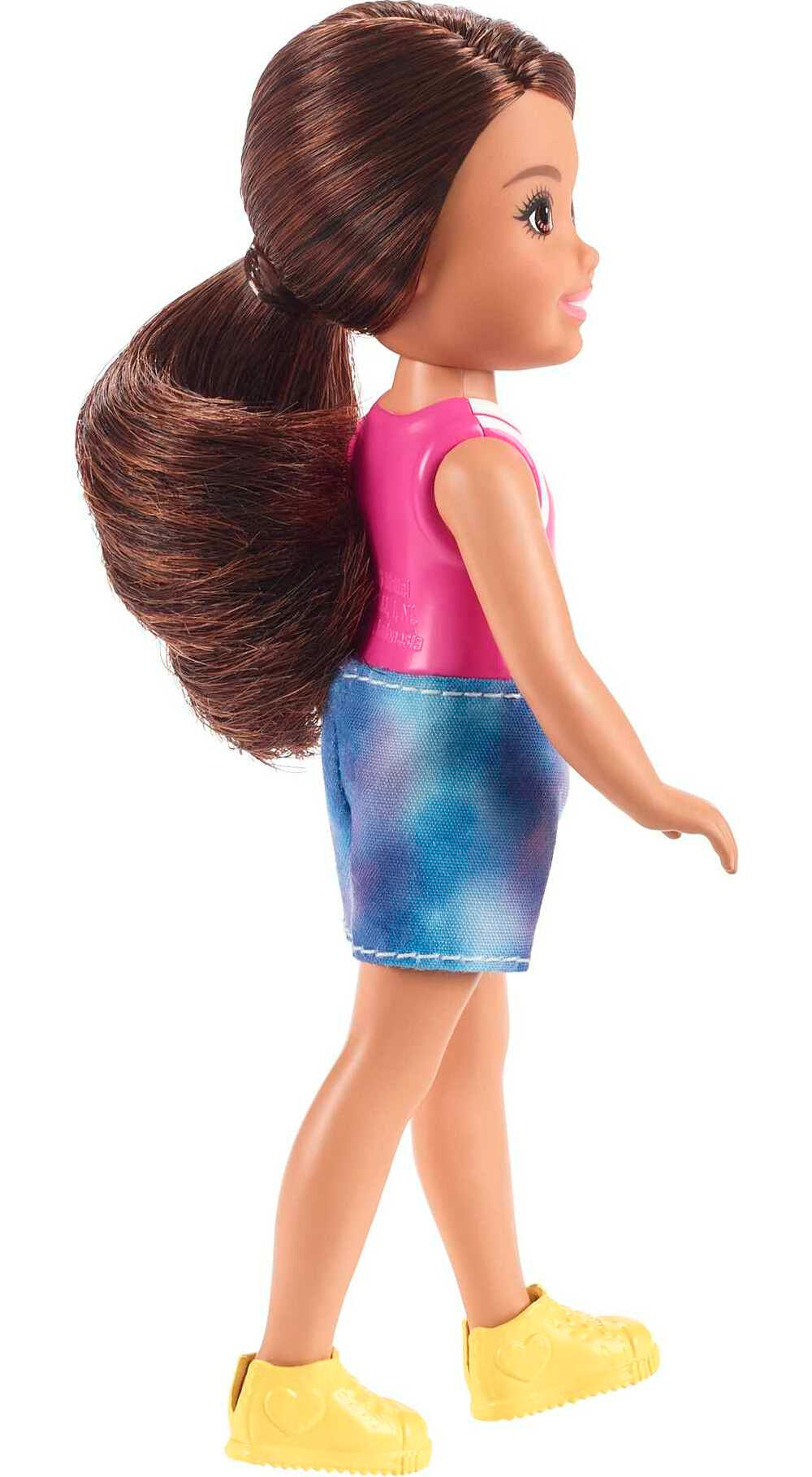 Barbie Chelsea Small Doll with Blonde Hair in Ponytail Wearing Removable Skirt & Shoes