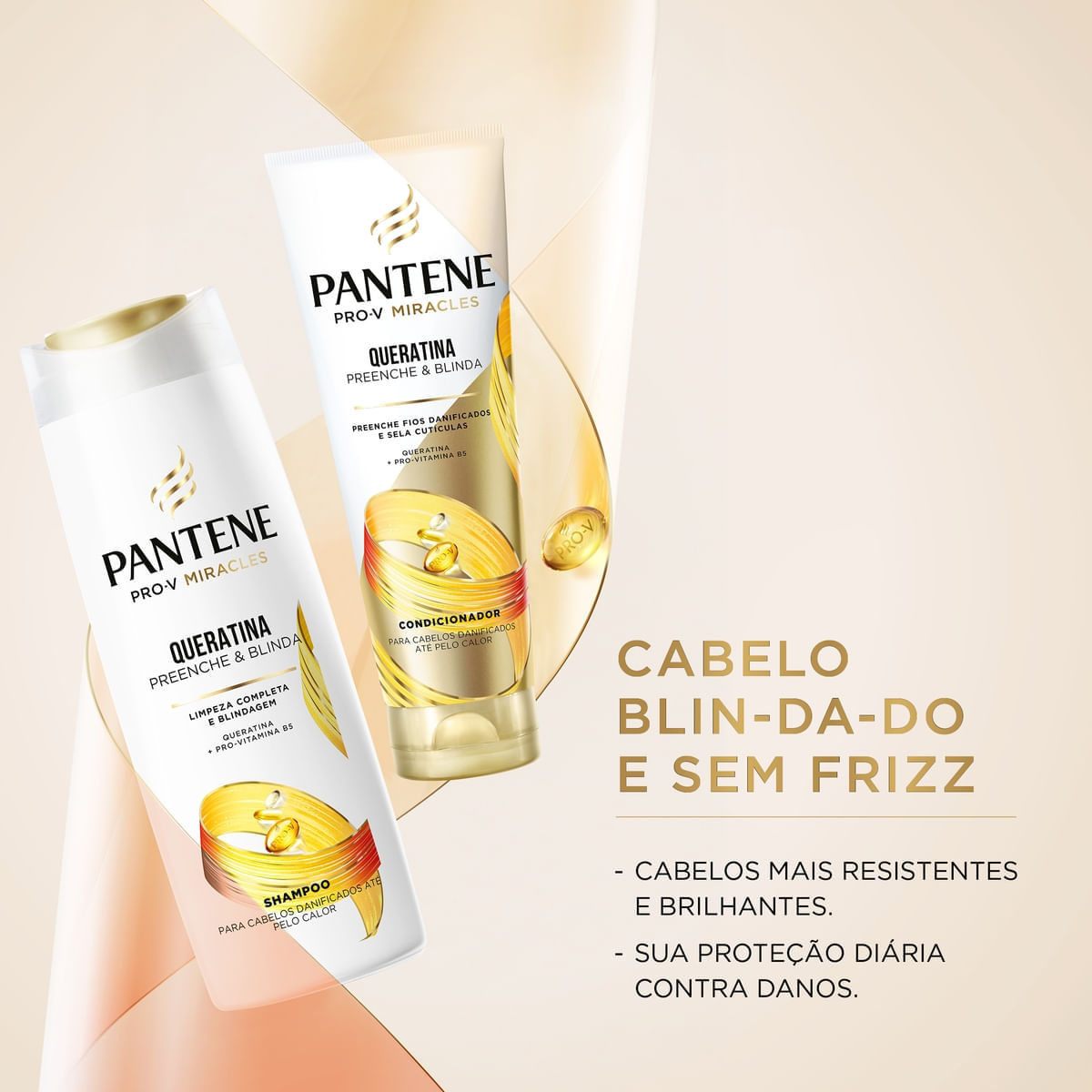 Condicionador Pantene Pro-V Miracles Queratina Preenche e Blinda 250ml