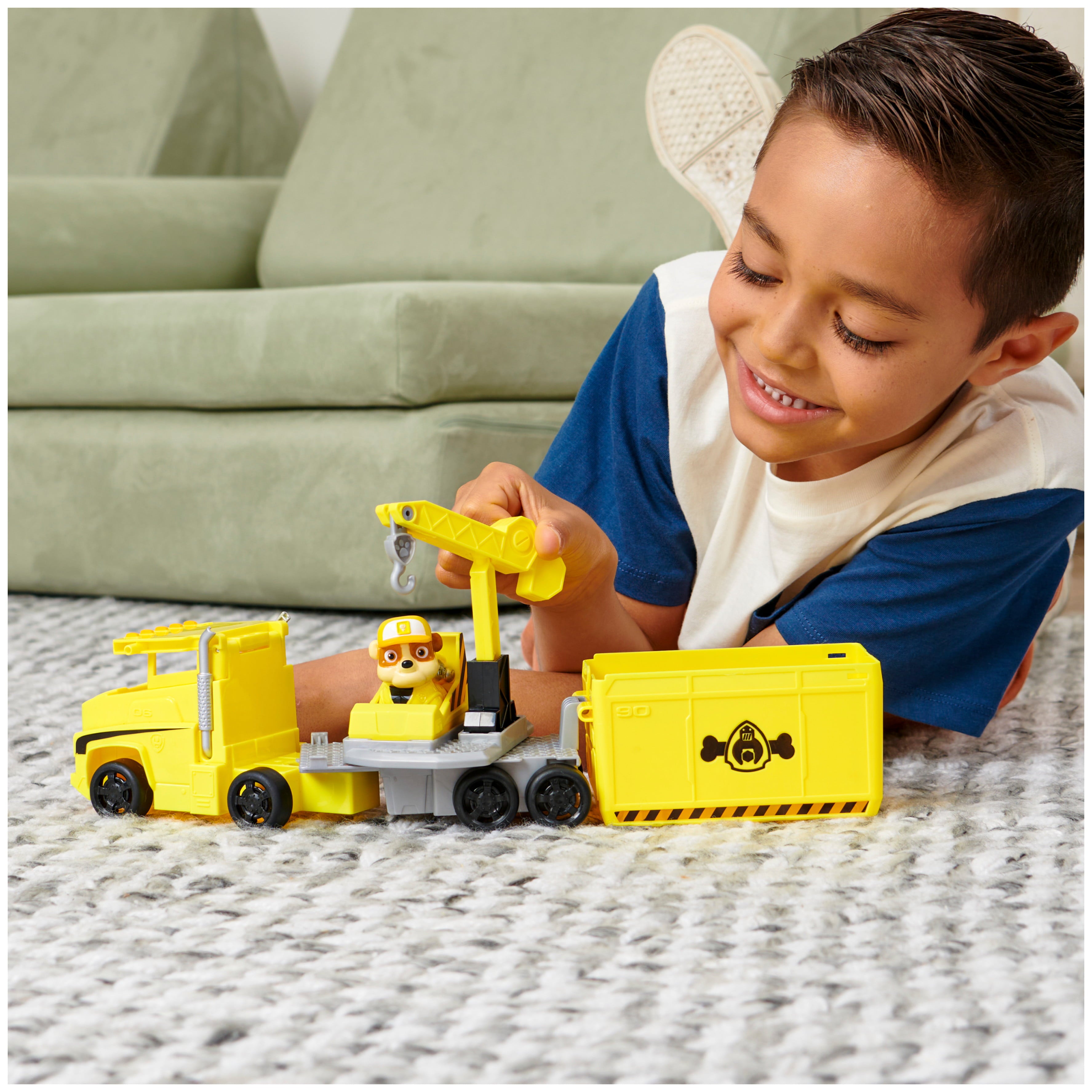 PAW Patrol， Big Truck Pup’s Rubble Transforming Vehicle and Figure