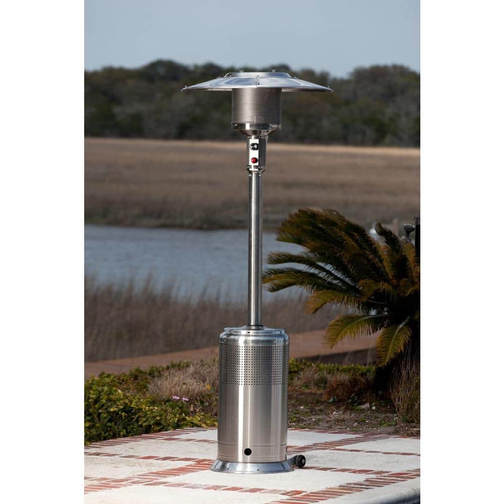 Fire Sense Pro Series 46,000 BTU Stainless Steel Propane Gas Patio Heater 61436