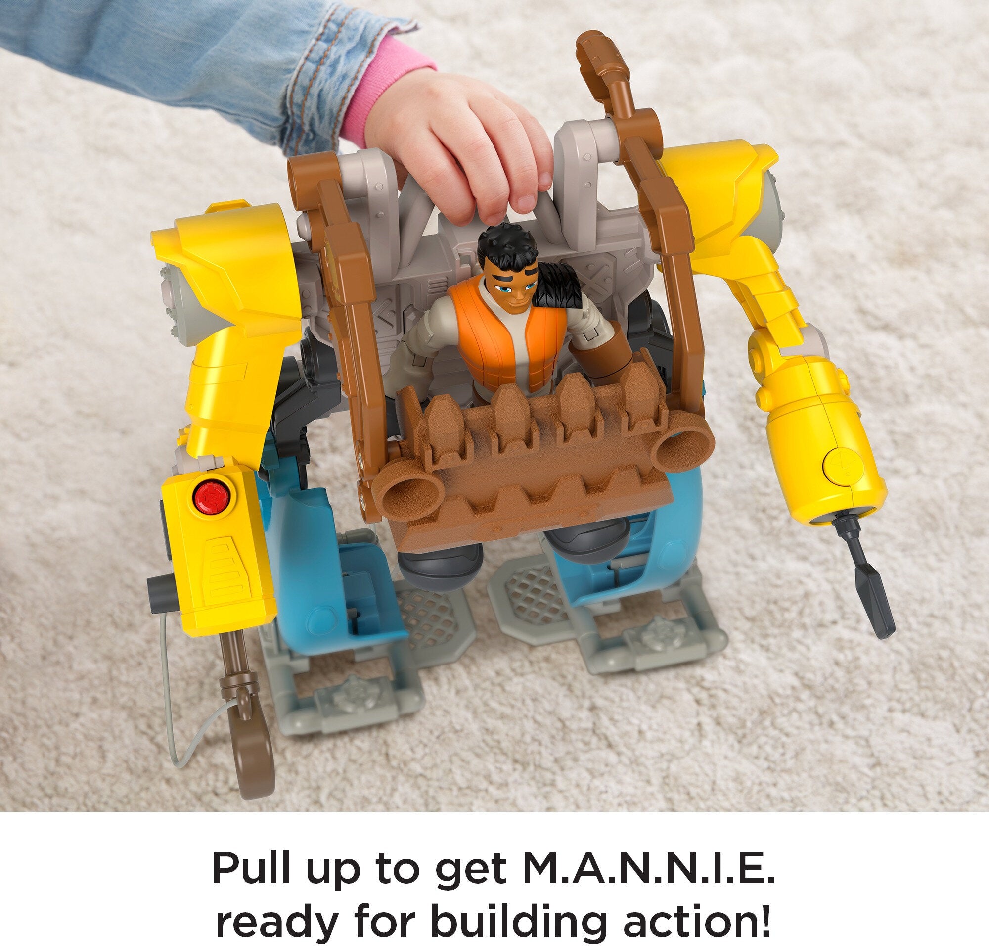 Fisher-Price Rescue Heroes Carlos Kitbash Figure and M.A.N.N.I.E. Mech Suit