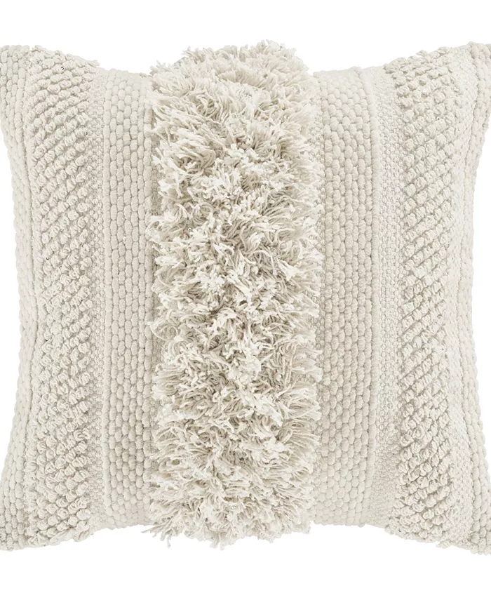 White Sand Driftwood Decorative Pillow， 18
