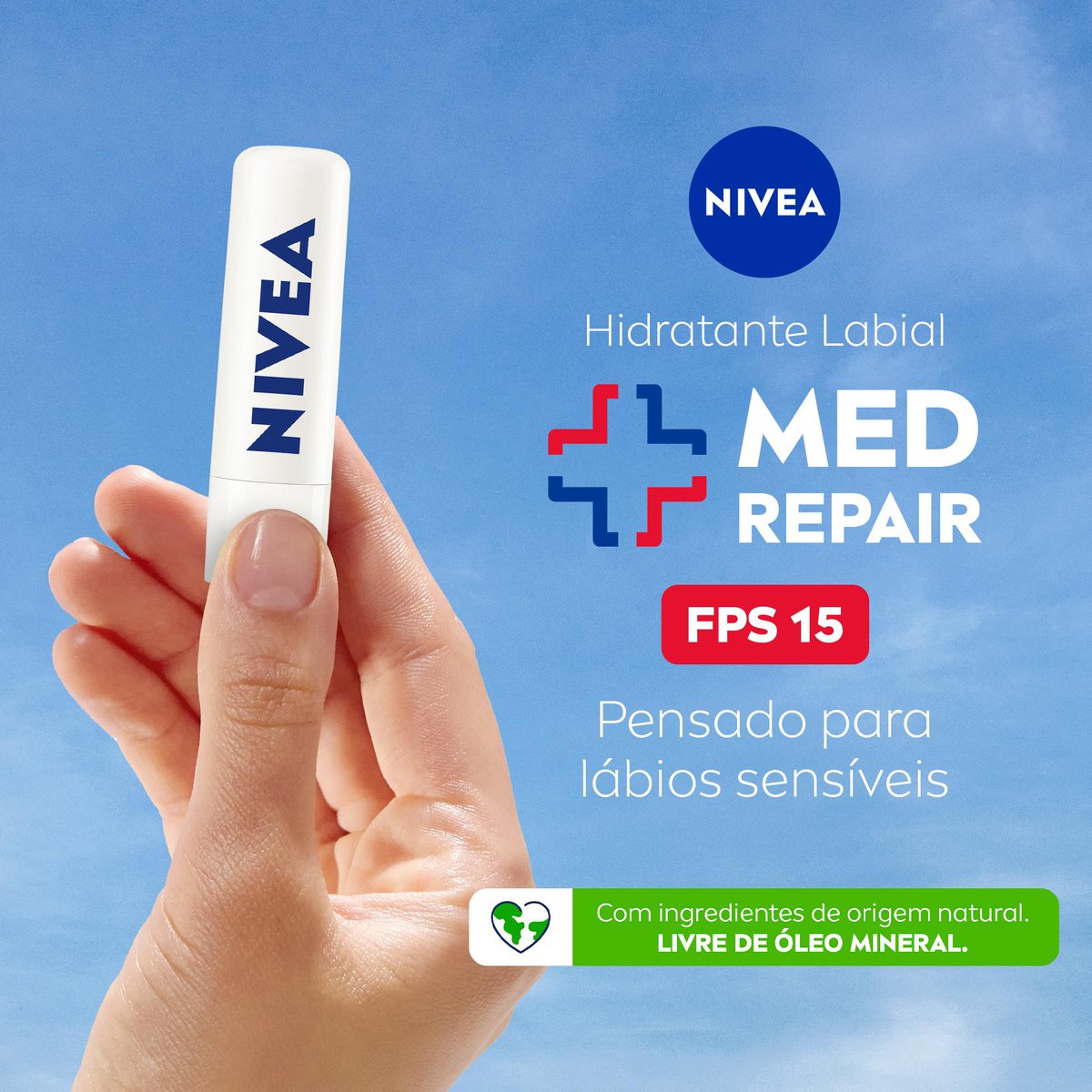 Protetor Labial Med Repair FPS15 NIVEA 4,8g