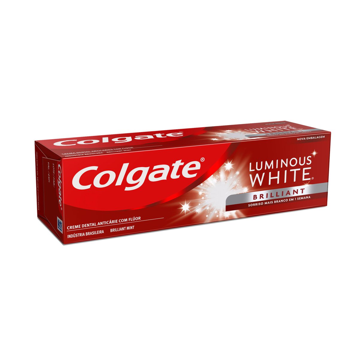 Creme Para Clareamento Dental Colgate Luminous White Brilliant Mint 70g