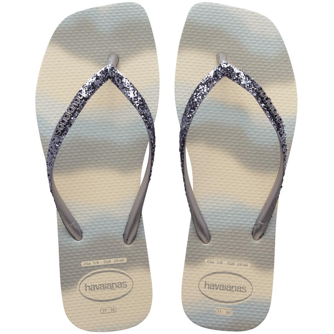 Chinelo Havaianas Slim Square Glitter Party