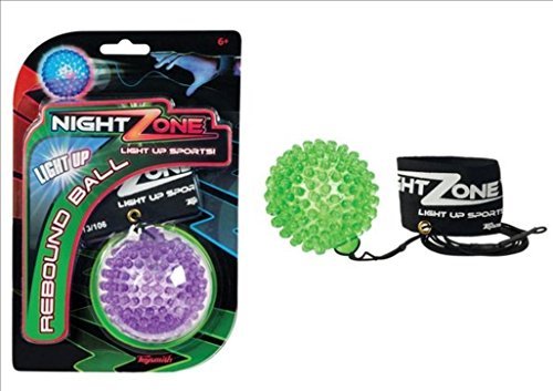 NightZone Light up Sports Flash Back Rebound Ball (Colors Vary) - Set of 2