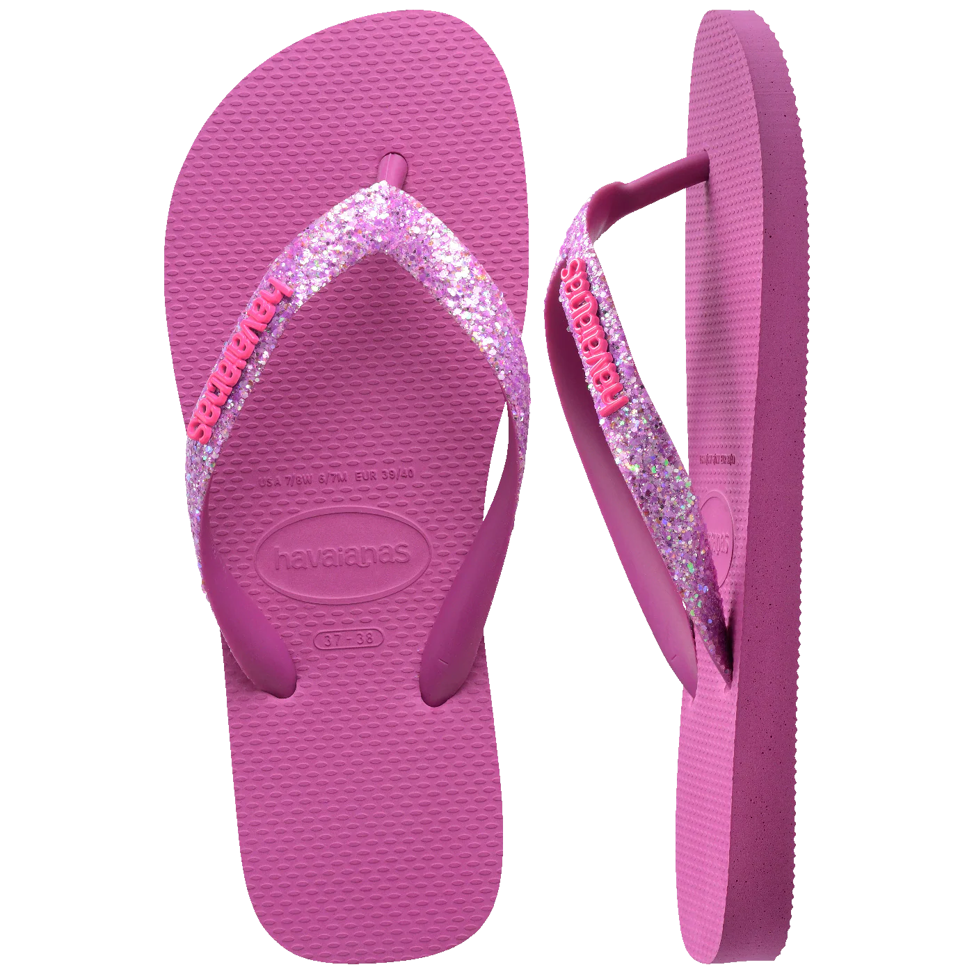 Chinelo Havaianas Top Glitter Neon