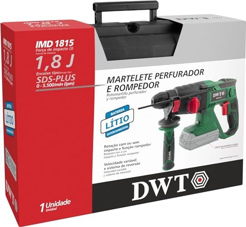 Martelete Perfurador E Rompedor, Bateria Intercambi ̈¢vel De 18 V, Sem Bateria E Sem Carregador, Imd 1815 Dwt.