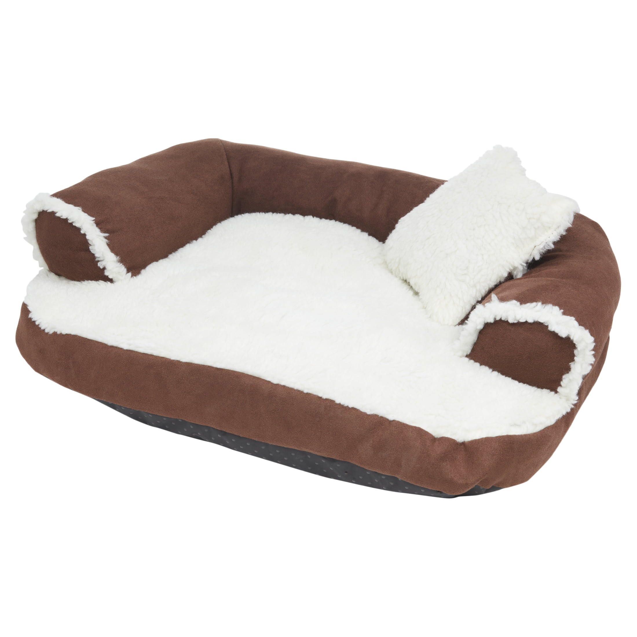 Aspen Pet Sofa with Pillow Dog Bed， Medium， Assorted Color