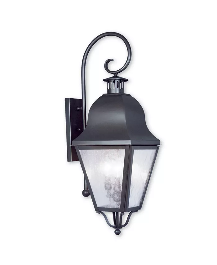 Livex Amwell 3-Light Outdoor Wall Lantern