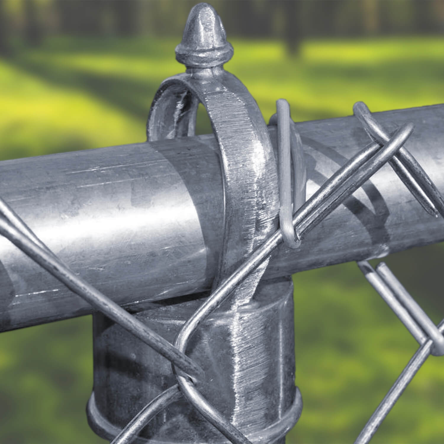 Jake Sales Brand - 1-7/8” x 1-3/8” Chain Link Eye Top (Loop Cap) - Aluminum - Each