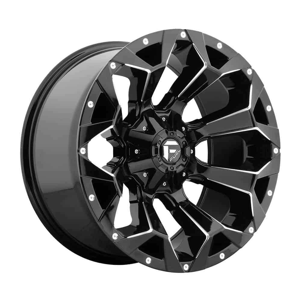 Fuel 1PC D576 ASSAULT D576 18X9 5X4.5/5.0 GL-BLK-MIL -12MM