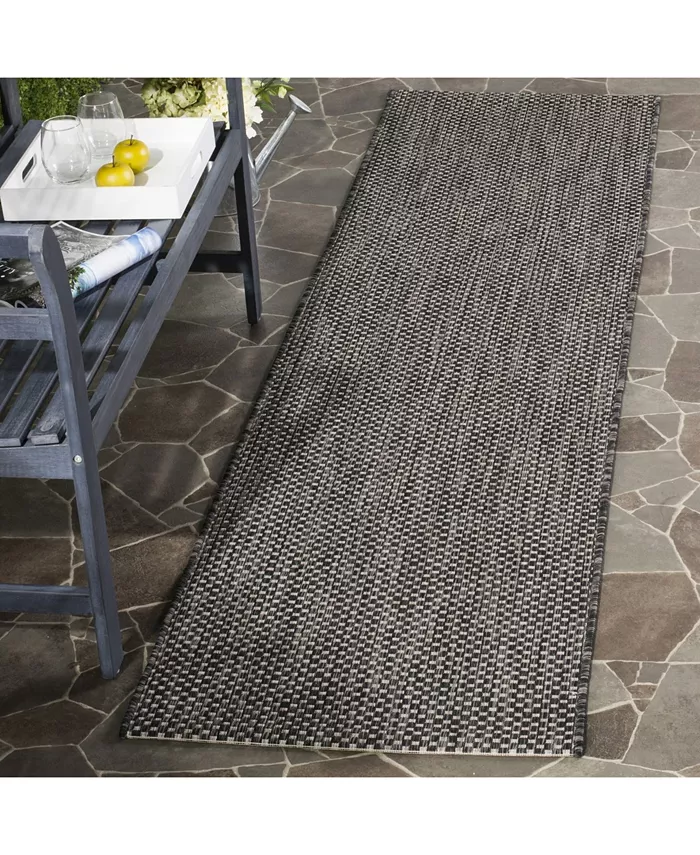 Safavieh Courtyard Black and Beige 2'3